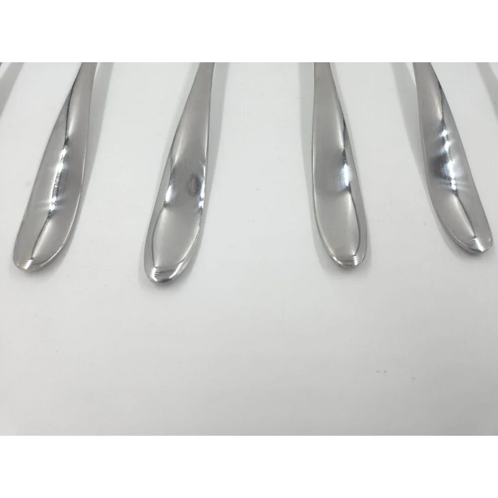 6 Cambridge Spoons Sienna Pattern ? Stainless China Flatware Set 7 1/2